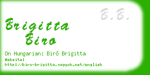 brigitta biro business card