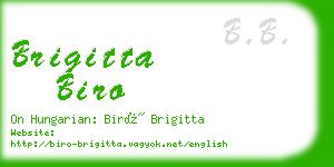brigitta biro business card